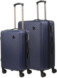 HaChi Boston Pro kék 4 kerekű közepes bőrönd és nagy bőrönd (Boston-PRO-M-L-kek)