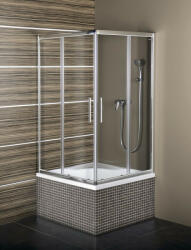 POLYSAN Carmen szögletes zuhanykabin tolóajtóval 900x900x1650 mm, transzparent üveg MD5116 (MD5116)