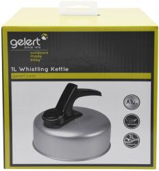 Gelert 1L Whistling Kettle - Silver
