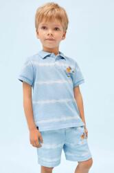 Mayoral gyerek pamut rövidnadrág állítható derekú - kék 134