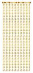  Partyfüggöny csillag műanyag 100x245cm arany színű (GNT4-019)