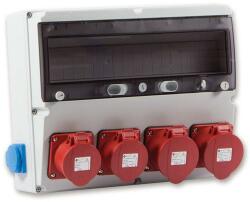 TP Electric Szerelt ipari doboz 360×300mm 18modul2x(5×16A)+2x(5×32A)+2x(2P+F) (TP-3323-002-5272) (TP-3323-002-5272)