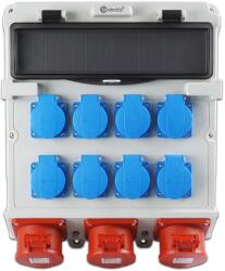 TP Electric Szerelt ipari doboz 300x340, IP44, 8x(2P+F)+ 3x(5x16A), 14 modulos (TP-3610-800-0503) (TP-3610-800-0503)