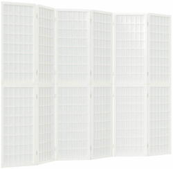 vidaXL 6-paneles fehér japán stílusú összecsukható paraván 240x170 cm 352090