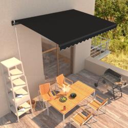 vidaXL Copertină retractabilă manual, antracit, 400 x 300 cm (3051239)