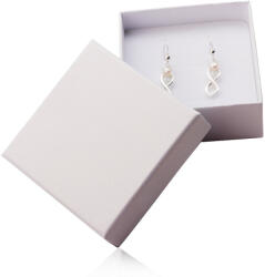 Ekszer Eshop Ajándék doboz fehér gyöngy színű gyűrűkhöz és fülbevalókhoz