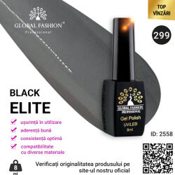Global Fashion BLACK ELITE 299 Gel Lacquer, Global Fashion 8 ml