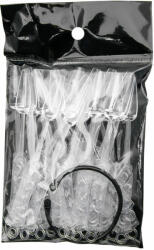 Global Fashion Set tipsuri transparente pentru exersare, formă de balerină, transparentă, 24 buc