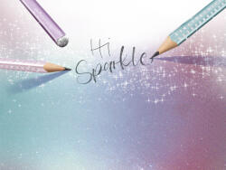 Faber-Castell Grafitceruza SPARKLE Jumbo gyöngyházfényű metál lila (3)