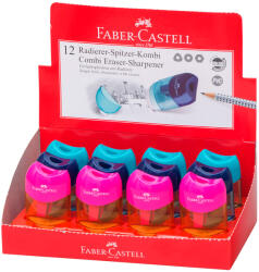 Faber-Castell Hegyező+radír kombi mini klf. trendi színek 2019