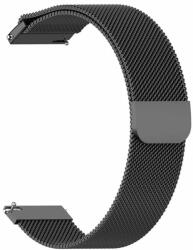 Techsuit Milanese Loop 22mm fém szíj W009 (fekete)