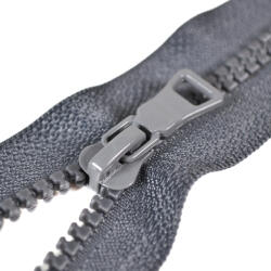 Takoy Fermoar plastic Sarah detașabil 5mm - gri închis 45 cm