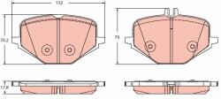TRW fékbetétkészlet, tárcsafék TRW GDB2395