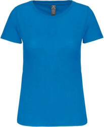 Kariban organikus kereknyakú rövid ujjú Női póló KA3026IC, Tropical Blue-3XL