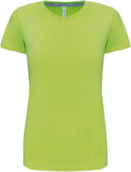 Kariban rövid ujjú környakas Női pamut póló KA380, Lime-XL