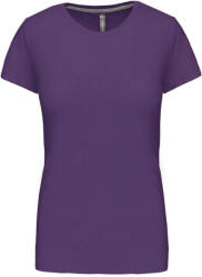 Kariban rövid ujjú környakas Női pamut póló KA380, Purple-XL