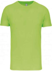 Kariban organikus rövid ujjú férfi póló KA3025IC, Lime-2XL