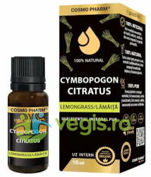 Cosmo Pharm Ulei Esential Integral de Lemongrass (Lamaita) pentru Uz Intern 10ml