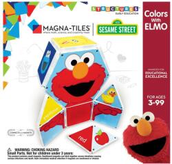CreateOn|Magna-Tiles Magna-Tiles Structures, Invata culorile cu Elmo (SSELMO200518)