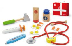 Viga Toys Trusa medicala in cutiuta cu accesorii din lemn (VIG50530)