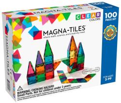 Magna-Tiles Clear Colors, set magnetic 100 piese (MGT-04300)