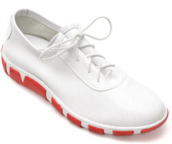 Le Berde Pantofi casual LE BERDE albi, 140001, din piele naturala 34