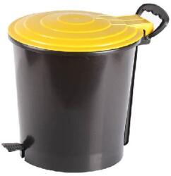 PLASTOR Cos gunoi, 10 litri, Ergo, negru/galben