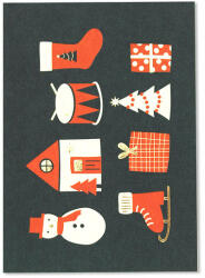 ava&yves - Karácsonyi képeslap (sötétzöld)