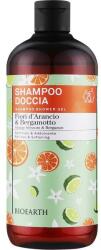 Bioearth Șampon-gel de duș cu flori de portocal și bergamotă - Bioearth Family Orange Blossom & Bergamot Shampoo Shower Gel 500 ml