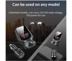 Smart Technology Автомобилен трансмитер Car Kit T819, Bluetooth, USB зарядно, TFT цветен дисплей (Car Kit T819)
