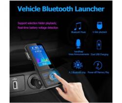 Smart Technology Автомобилен трансмитер Car Kit BC45, Bluetooth, USB зарядно, TFT цветен дисплей (Car Kit BC45)