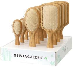 Olivia Garden Set perii de păr, 12 buc. - Olivia Garden Bamboo Touch Nylon Display 12 buc
