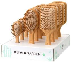 Olivia Garden Set perii de păr, 12 buc. - Olivia Garden Bamboo Touch Massage Display 12 buc