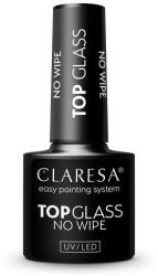 Claresa Top hibrid transparent universal pentru unghii alungite și naturale - Claresa Top Glass No Wipe 5 g
