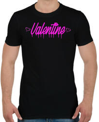 printfashion valentine - Férfi póló - Fekete (15572760)