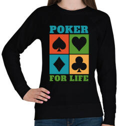 printfashion Poker - Női pulóver - Fekete (15554907)