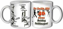 Nevesajándék Boldog Szülinapot 40 300 ml B037