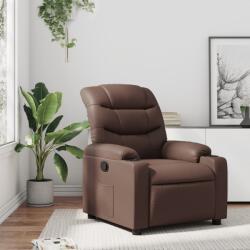vidaXL barna műbőr dönthető fotel (374135) - vidaxl