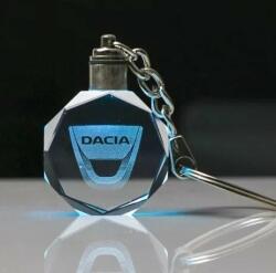 Dacia világító kulcstartó - lézergravírozott