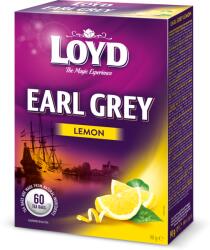 LOYD Earl Grey aromatizált filteres fekete tea citrom ízesítéssel 60 filter 90 g