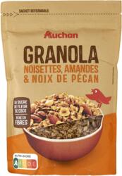 Auchan Kedvenc Granola mogyoró, mandula és pekándió keveréke 350 g