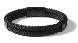 Troli Brățară neagră elegantă VSB005 BB-PET