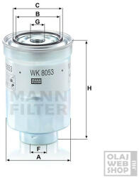  Mann-Filter üzemanyagszűrő WK 8053 z