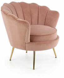 Halmar Amorinito fotel világos rózsaszín / arany - mindigbutor