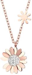 Troli Bájos bronz nyaklánc virágokkal VSN004R-PET
