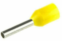  Szigetelt (PA6.6) érvéghüvely, ónozott elektrolitréz, sárga 1mm2, L=16, 84mm (E100) - brs