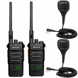 Retevis Set Statii Radio Portabile Retevis RT86 PRO, cu Microfon-Difuzor RS-112