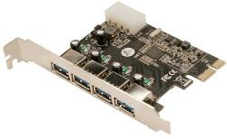 LogiLink USB 3.0-ás 4 portos PCI Express kártya (PC0057A) - dellaprint