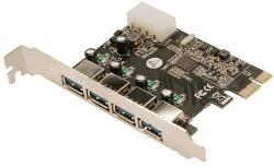 LogiLink USB 3.0-ás 4 portos PCI Express kártya (PC0057A)