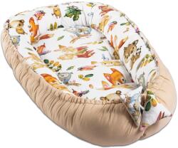 Kidizi Cosulet bebelus pentru dormit Kidizi Baby Nest Cocoon 90x50 cm Animals Party (5949551906711)